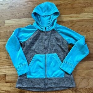 Head Blue Grey Hooded Zip Sweatshirt Jacket Sz S